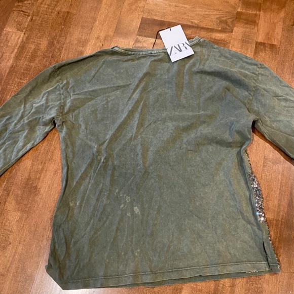 ZARA green long sleeve - Picture 4 of 6